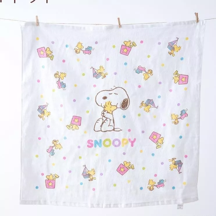 日本西川  Snoopy純棉毛巾毯｜嬰兒毯 推車毯 睡毯｜雙面紗布×毛巾材質｜日本製可機洗｜80×80／85×115cm