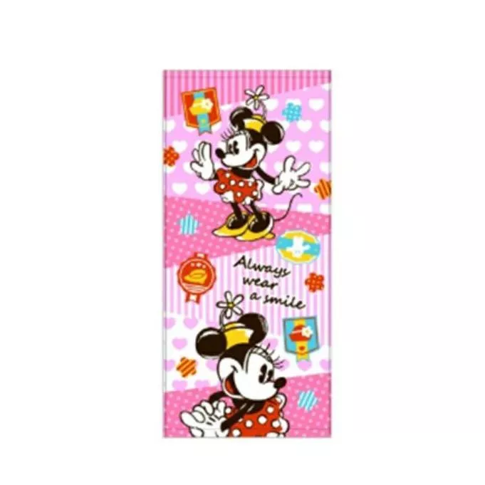 日本 迪士尼米妮造型毛巾 2入組｜高吸水質感毛巾｜禮物推薦｜34×75cm｜日本正版