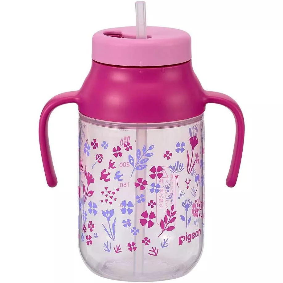 【日本貝親｜吸管學習水杯330ml】大容量吸管杯｜簡約六件式設計｜可煮沸消毒｜可加購吸管墊圈｜9個月以上適用