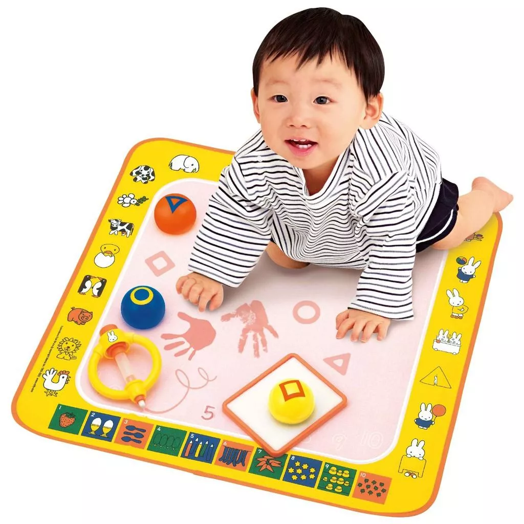 日本PILOT miffy 米飛兔 水畫布禮盒｜1歲起寶寶可玩｜附專用水筆｜重複使用不弄髒｜彌月禮首選