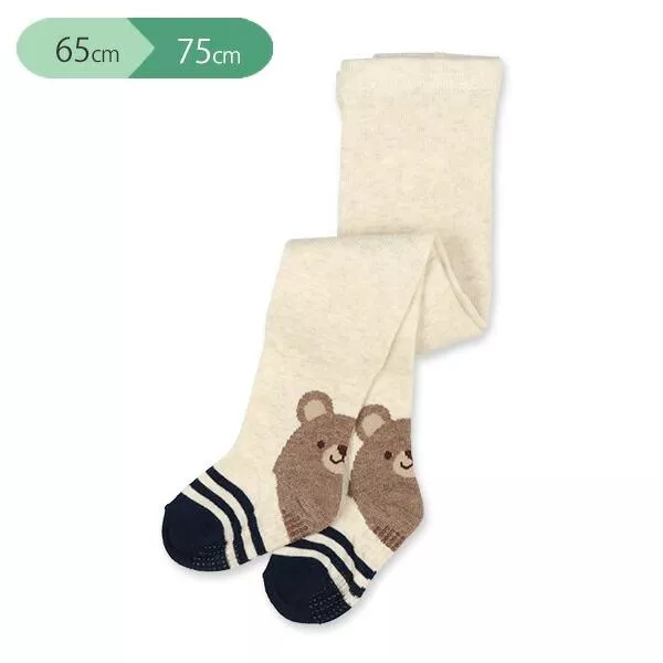 【日本直送】寶寶熊熊造型褲襪｜日版不易變形｜高彈力可愛百搭｜嬰幼兒裙裝短褲穿搭必備｜60-70cm/70-80cm