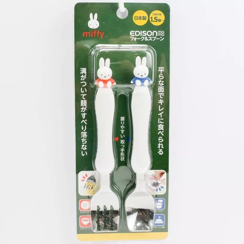 【日本】迪士尼 米奇/米妮/湯瑪士/Kitty｜寶寶不鏽鋼餐具組｜1.5歲以上｜好握好學習