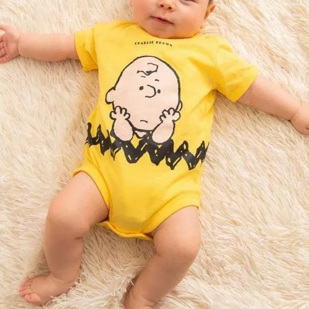 日本 史努比 查理布朗 包屁衣｜正版PEANUTS｜100%純棉｜6-18個月適用 snoopy 史奴比