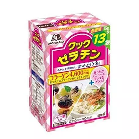 【日本森永】膠原蛋白 果凍粉｜13包入｜甜點/奶酪/果汁果凍｜親子手作超簡單｜夏日甜點必備！ 吉利丁粉