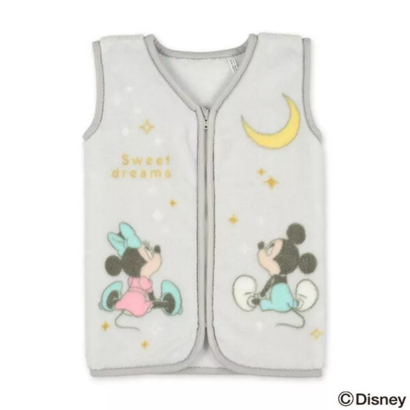 日本 米奇 防踢被 毛毛保暖背心 秋冬 睡衣