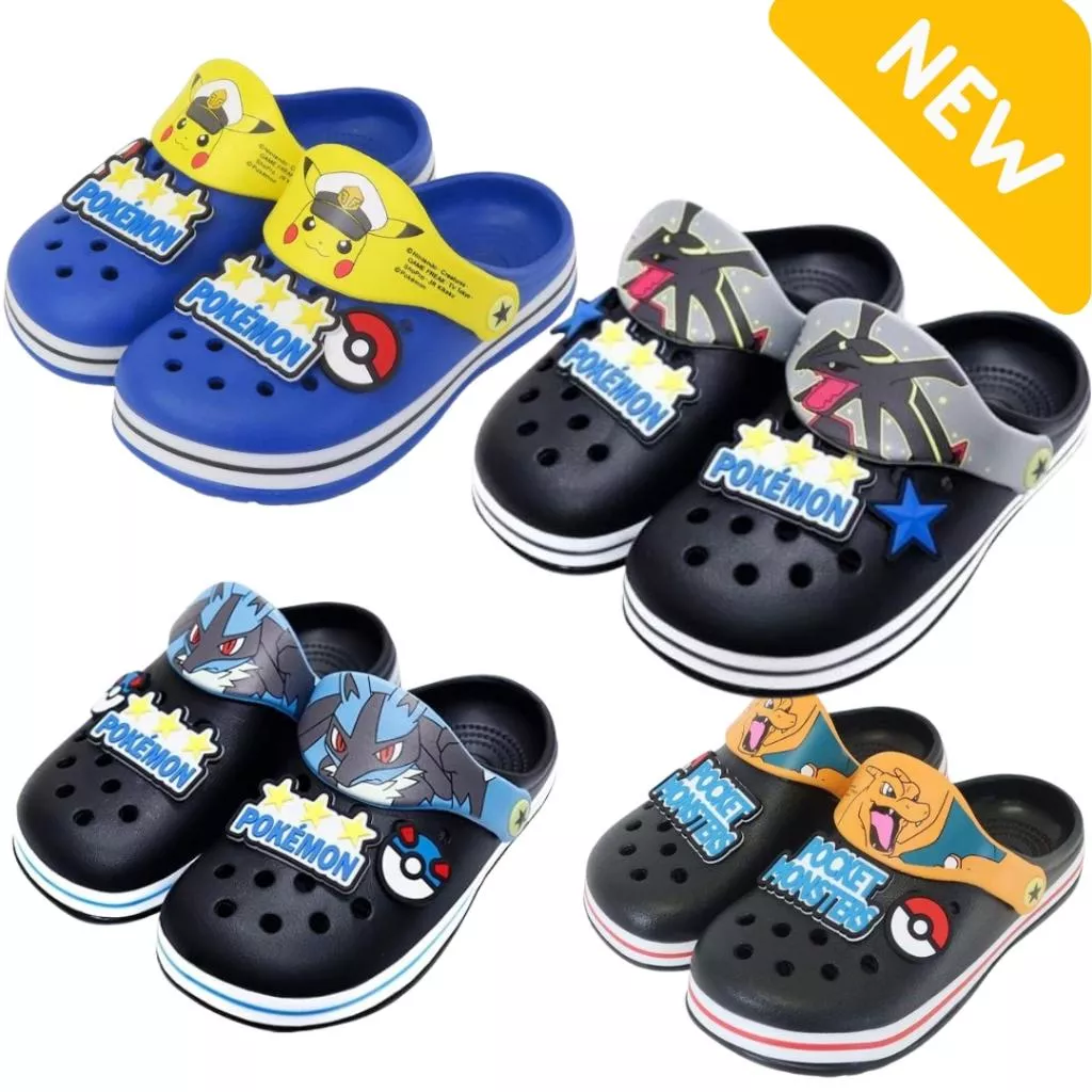 2025｜日本寶寶布希鞋 烈空座 皮卡丘 噴火龍 路卡利歐 涼鞋 洞洞鞋 懶人鞋  三麗鷗 酷洛米