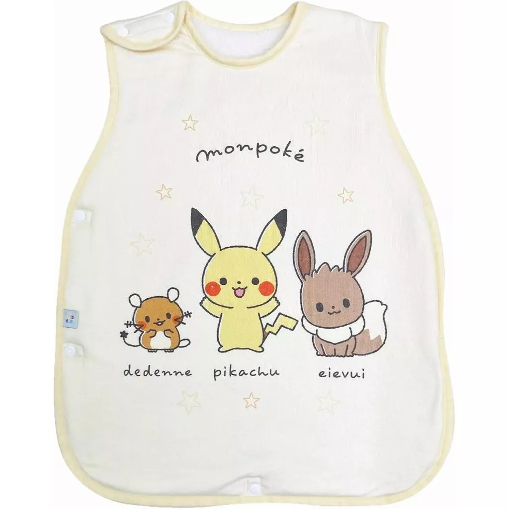 日本 寶可夢寶寶防踢被｜正版皮卡丘羊羔絨睡袍｜秋冬寶寶防冷氣被 新生兒防踢包巾