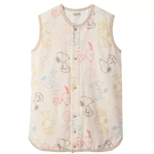 【日本 SNOOPY】寶寶 五層紗 防踢被 連身衣｜可變連身褲｜全季節適用｜60cm｜3個月~4歲｜彌月禮首選