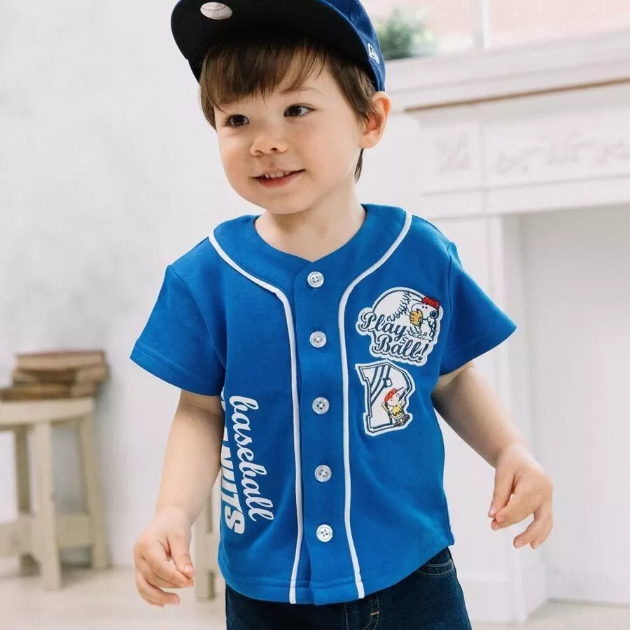 日本正版限定 SNOOPY 棒球 T-Shirt 史努比 質感高非薄款（日本限定專屬款）｜80‑95cm