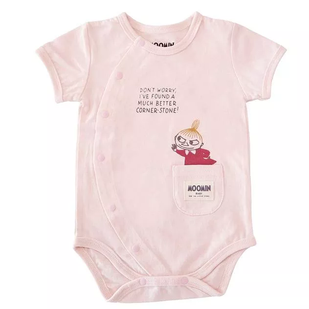 現貨 【日本限定 MOOMIN BABY】 包屁衣｜純棉天竺棉嬰兒連身衣｜前開式設計 小美 姆明