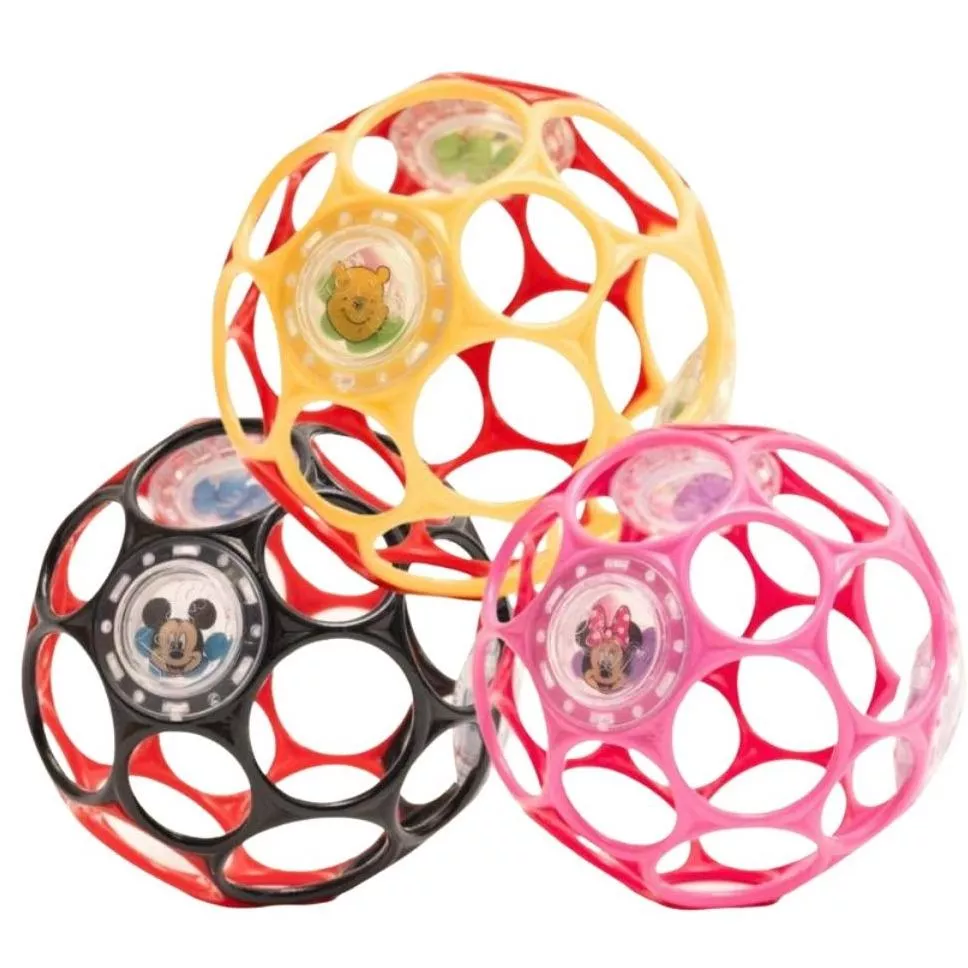 【日本限定｜迪士尼人氣角色｜安全柔軟設計｜洞洞球｜寶寶感統訓練首選】嬰兒推車玩具鍊條 可愛角色鈴鐺聲洞洞球