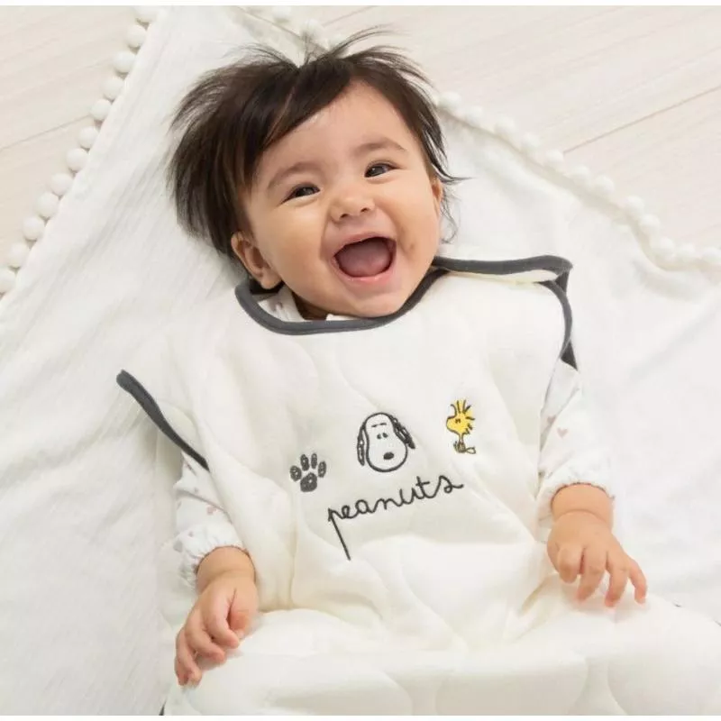 日本SNOOPY純棉防踢被背心｜秋冬新款限定花色｜嬰兒睡袋 保暖背心 防踢被 睡覺不著涼 日本直送 史努比 史奴比