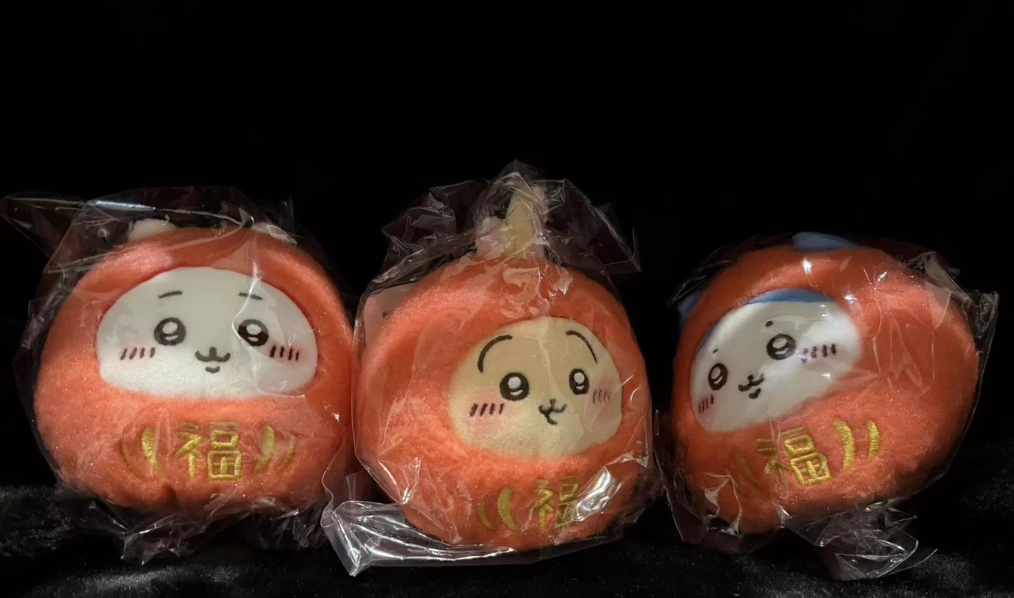 吉伊卡哇達摩系列玩偶組合 吉伊 烏薩奇 小八