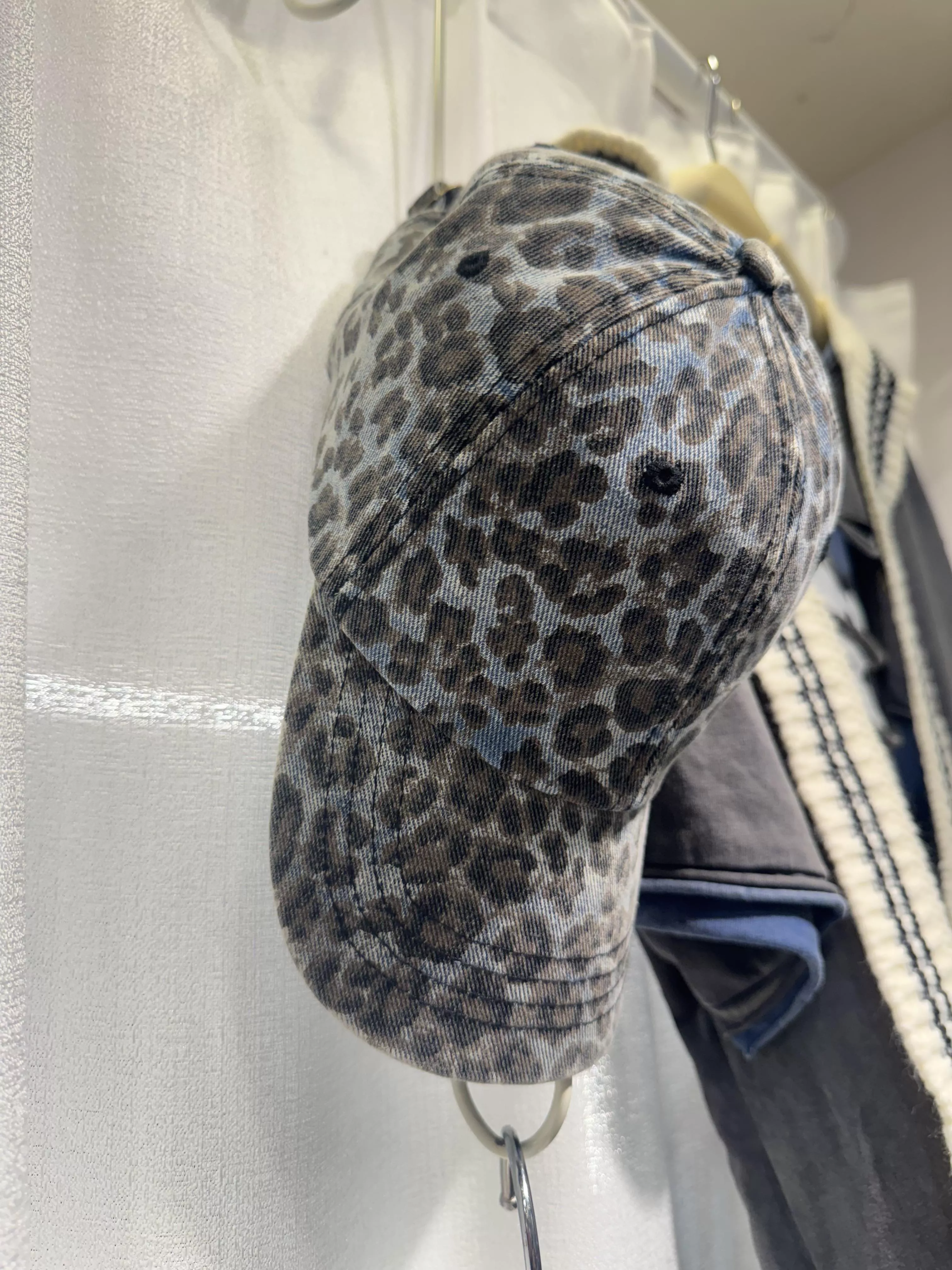 🧢豹紋刷色復古老帽