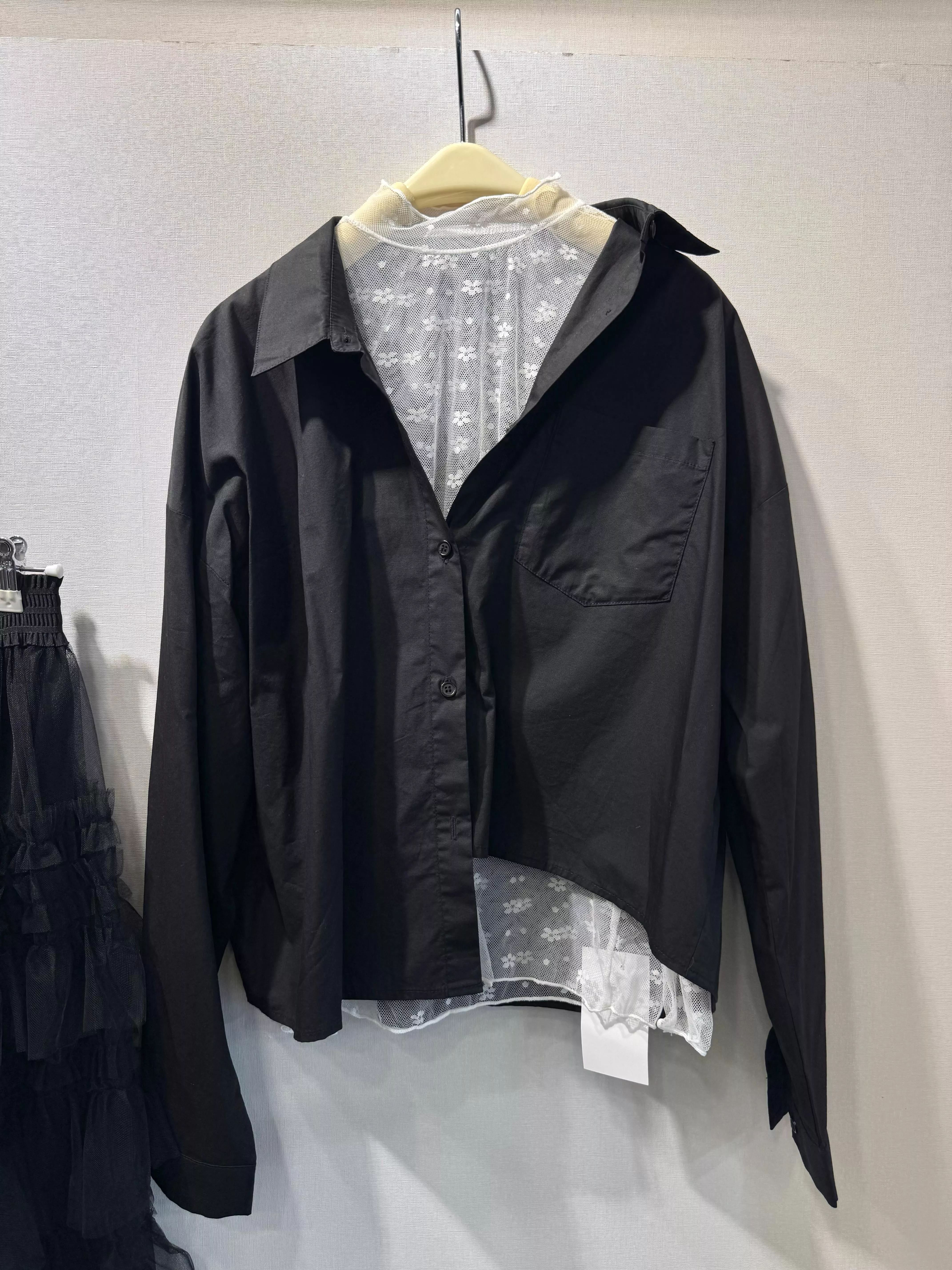 前短後長短版襯衫（兩色）