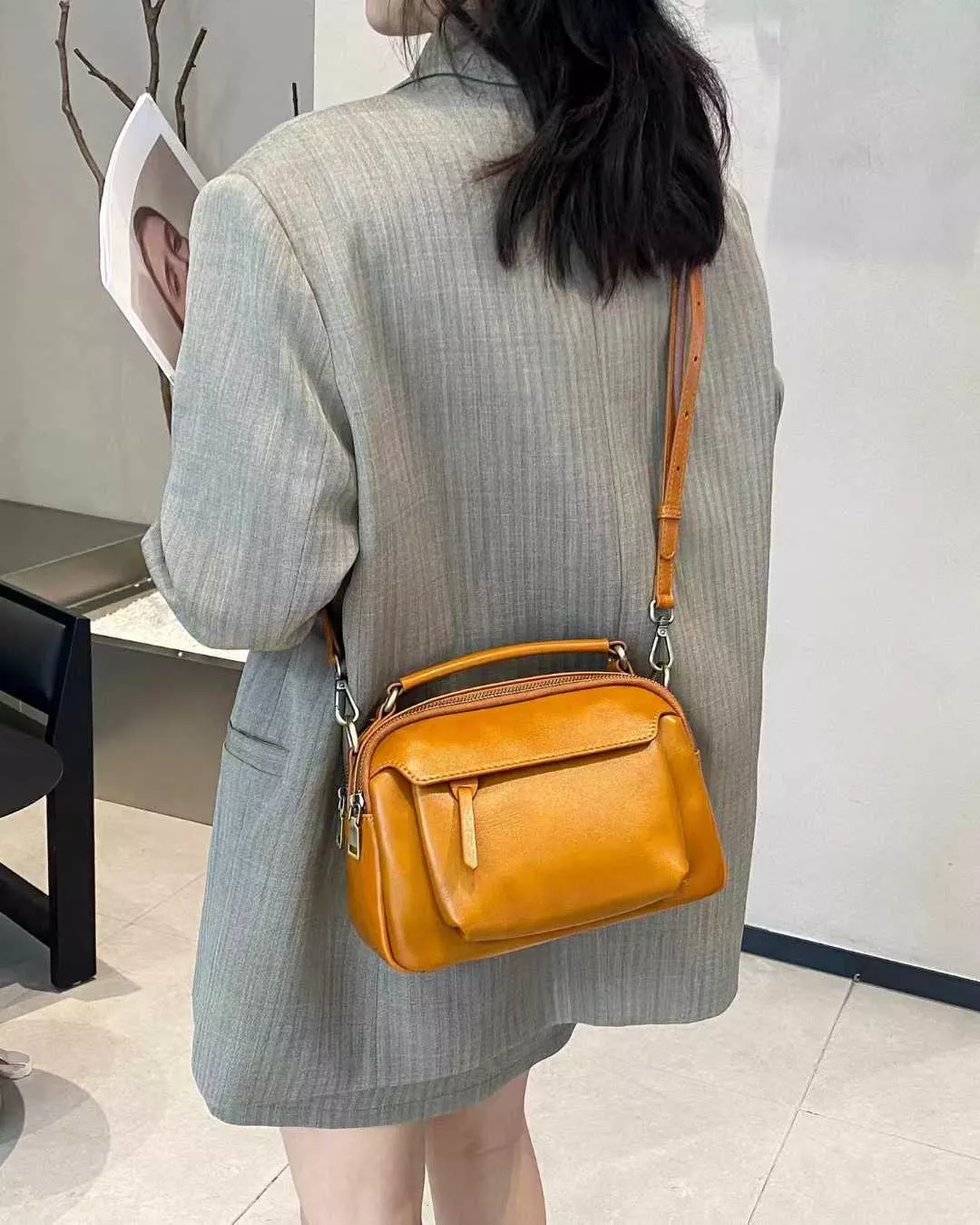 雙隔層口袋方包