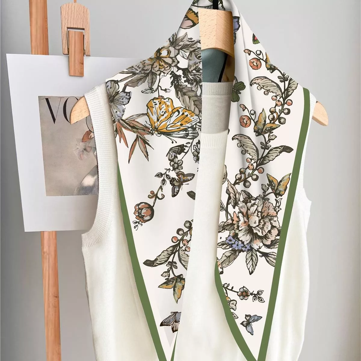 花蝴蝶菱形長巾