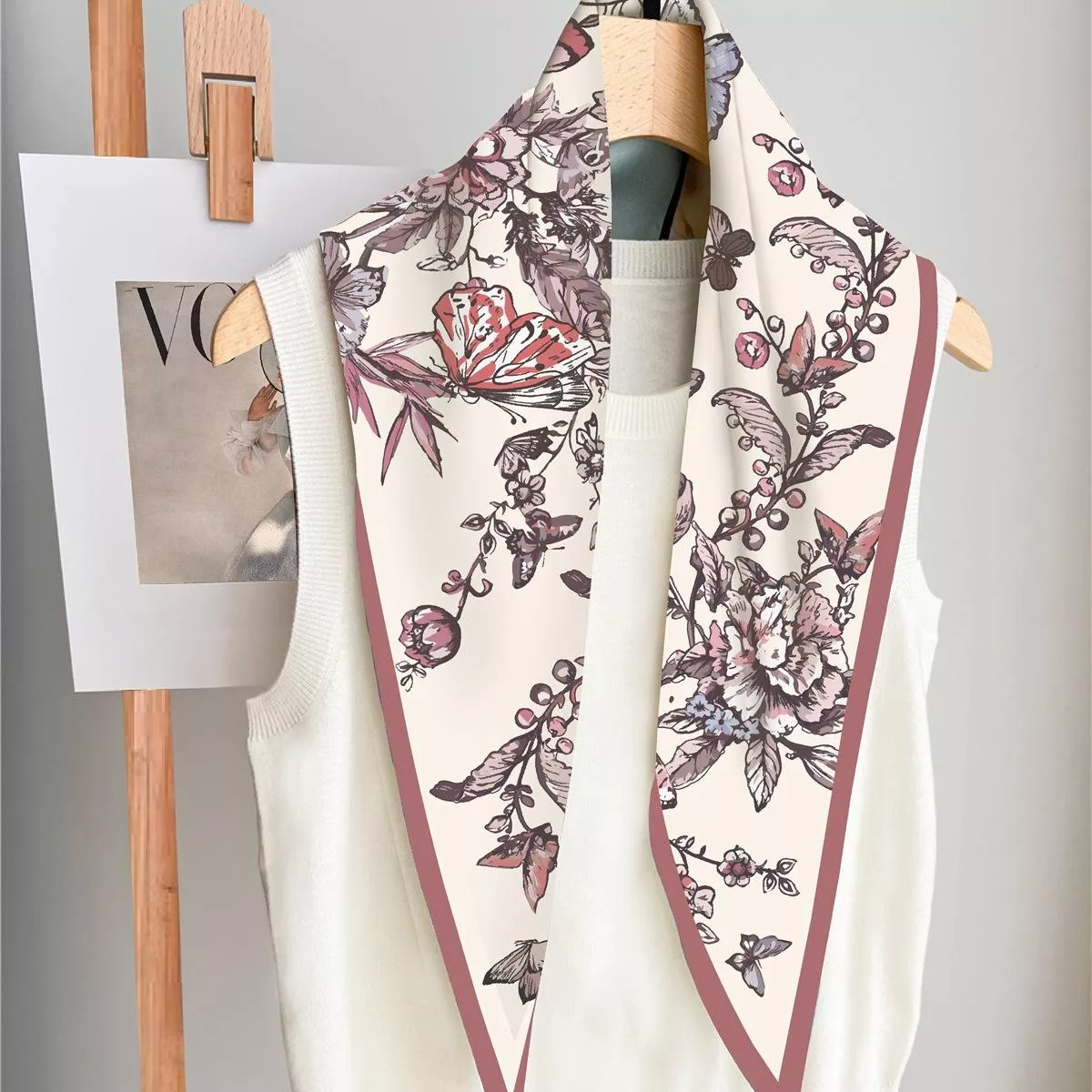 花蝴蝶菱形長巾