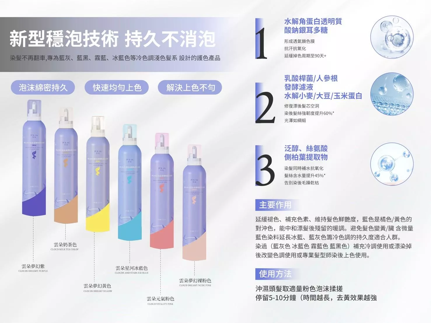 雲朵泡泡補色慕絲
