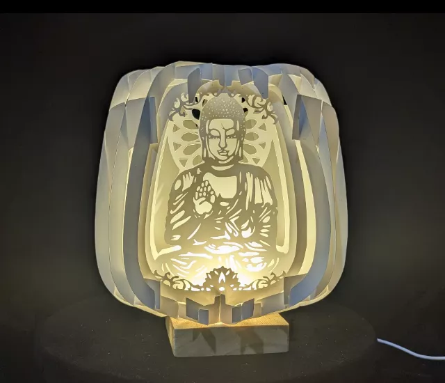 菩薩的保佑 紙雕夜燈