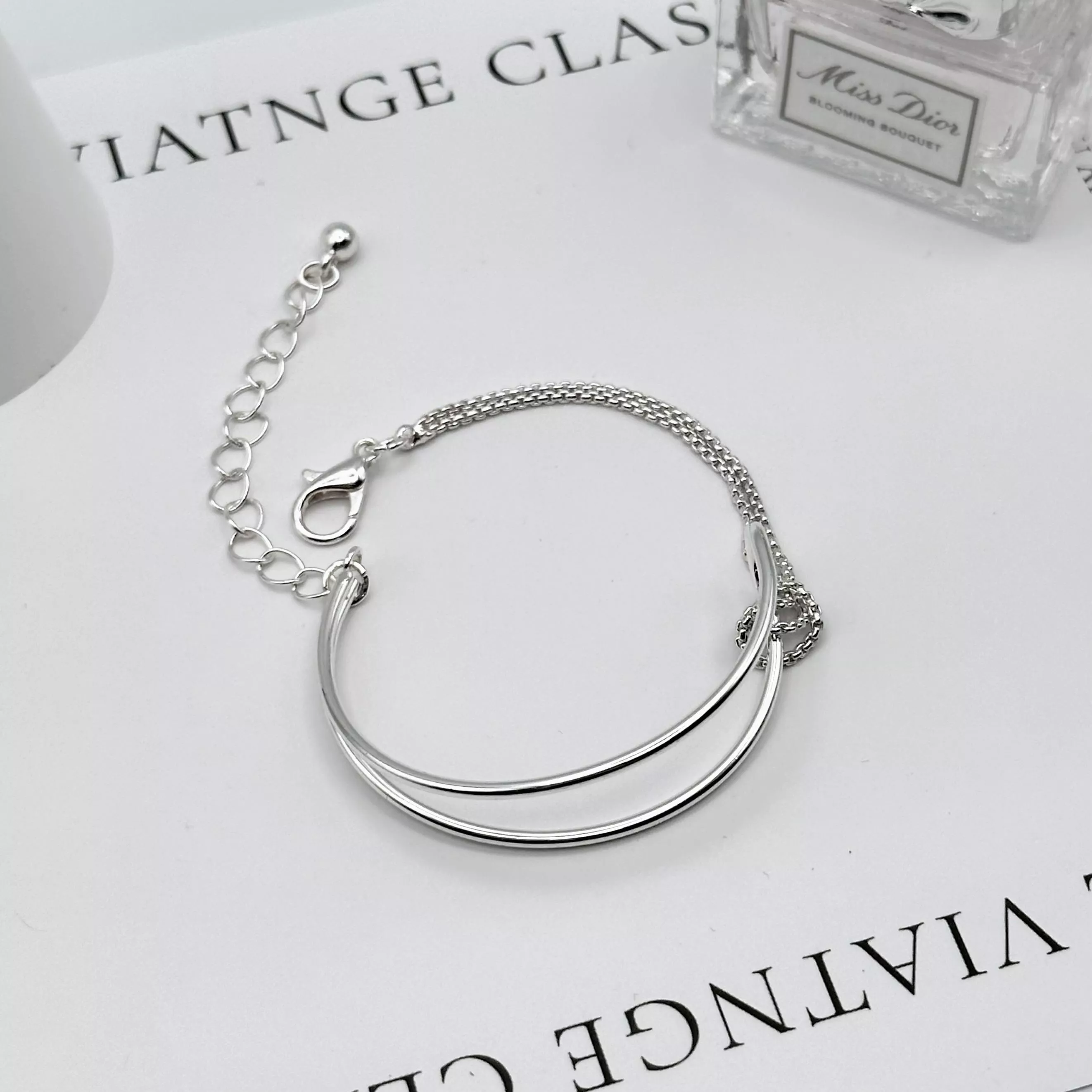 雙弧設計感手鍊