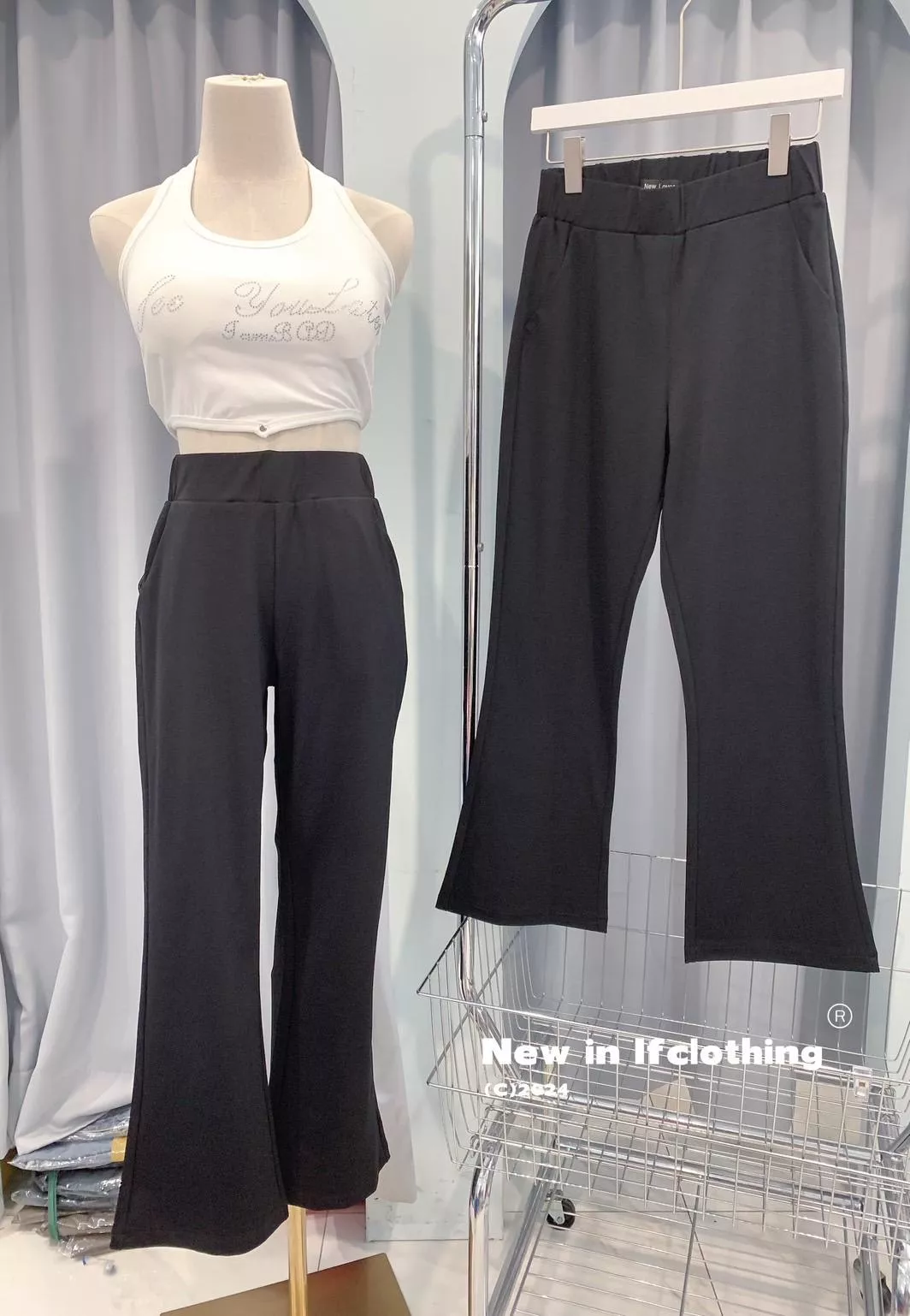 熱銷長褲🔥［S-XL］小個子必備九分喇叭褲