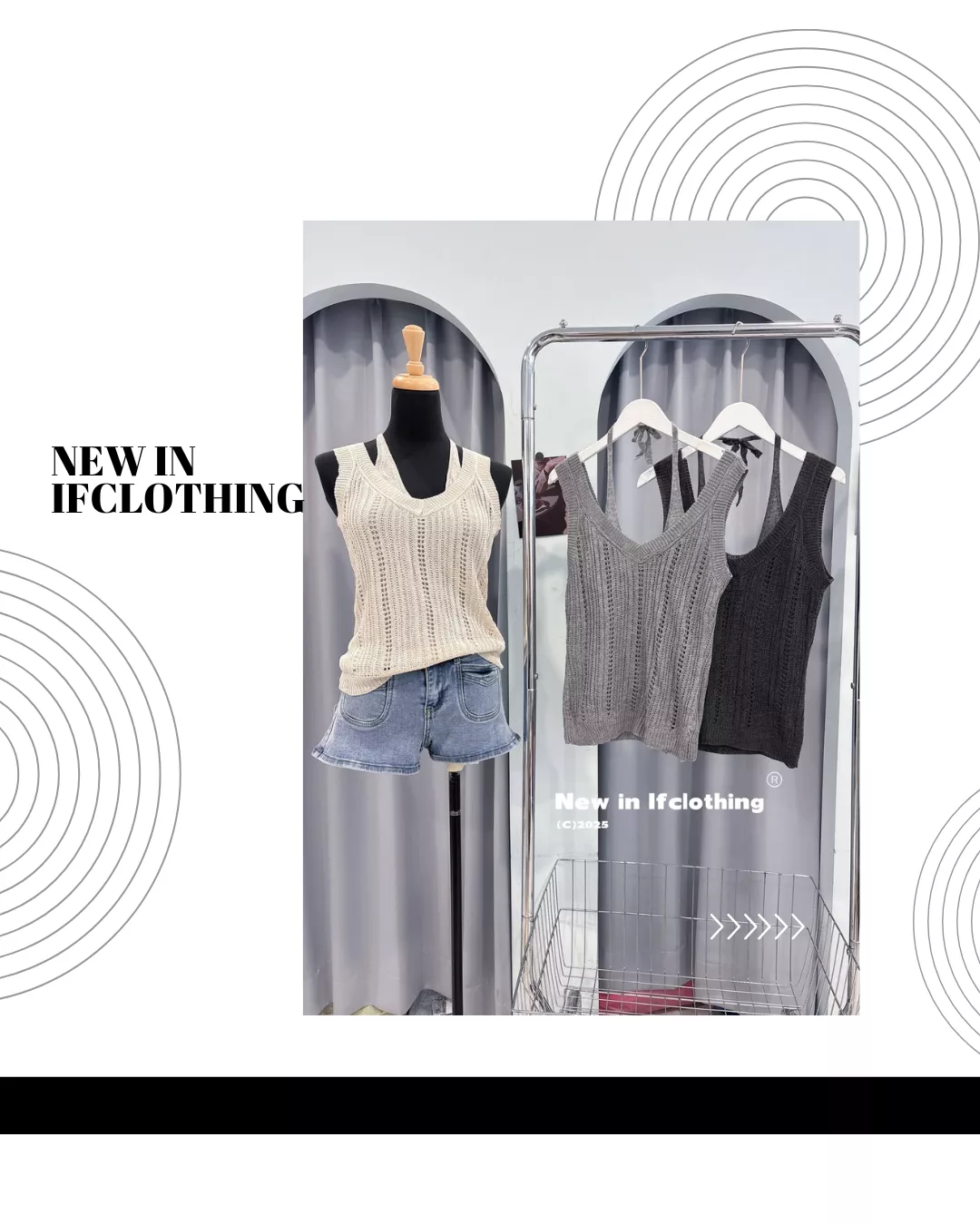 熱銷上衣🔥慵懶感假兩件針織背心