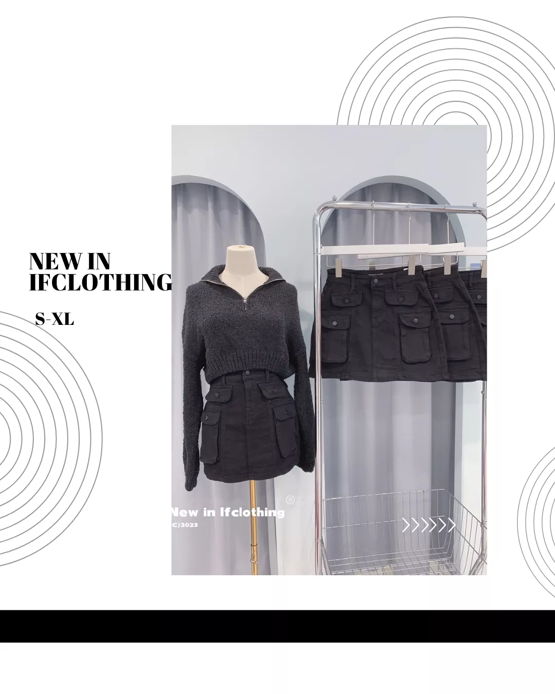 熱銷短裙🔥［S-XL］巨彈工裝口袋素黑褲裙