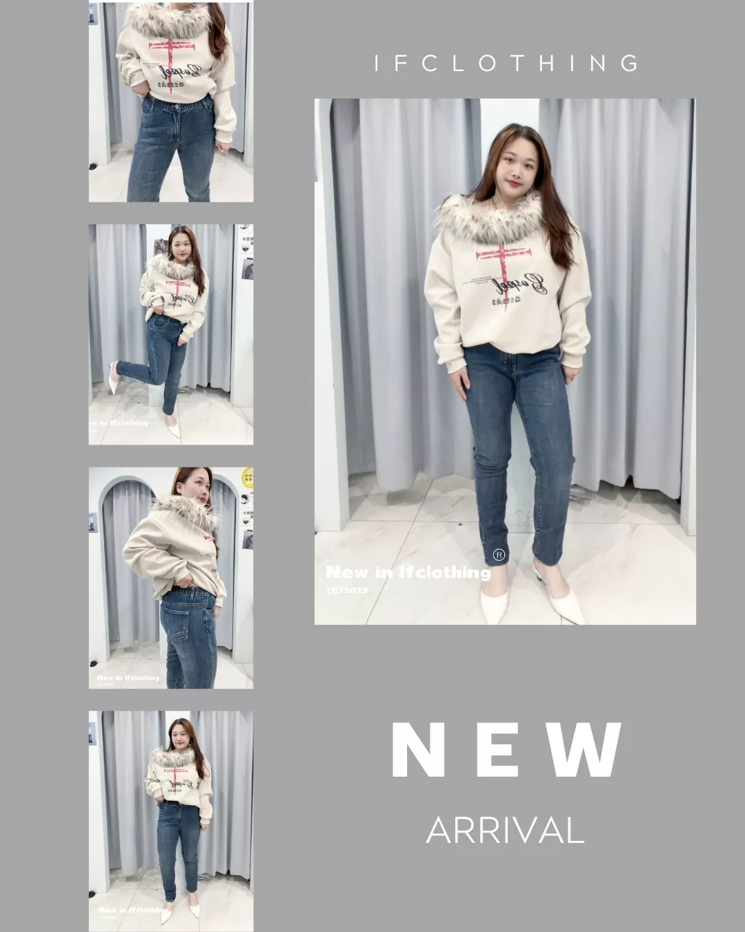 熱銷長褲🔥後鬆緊激瘦牛仔褲