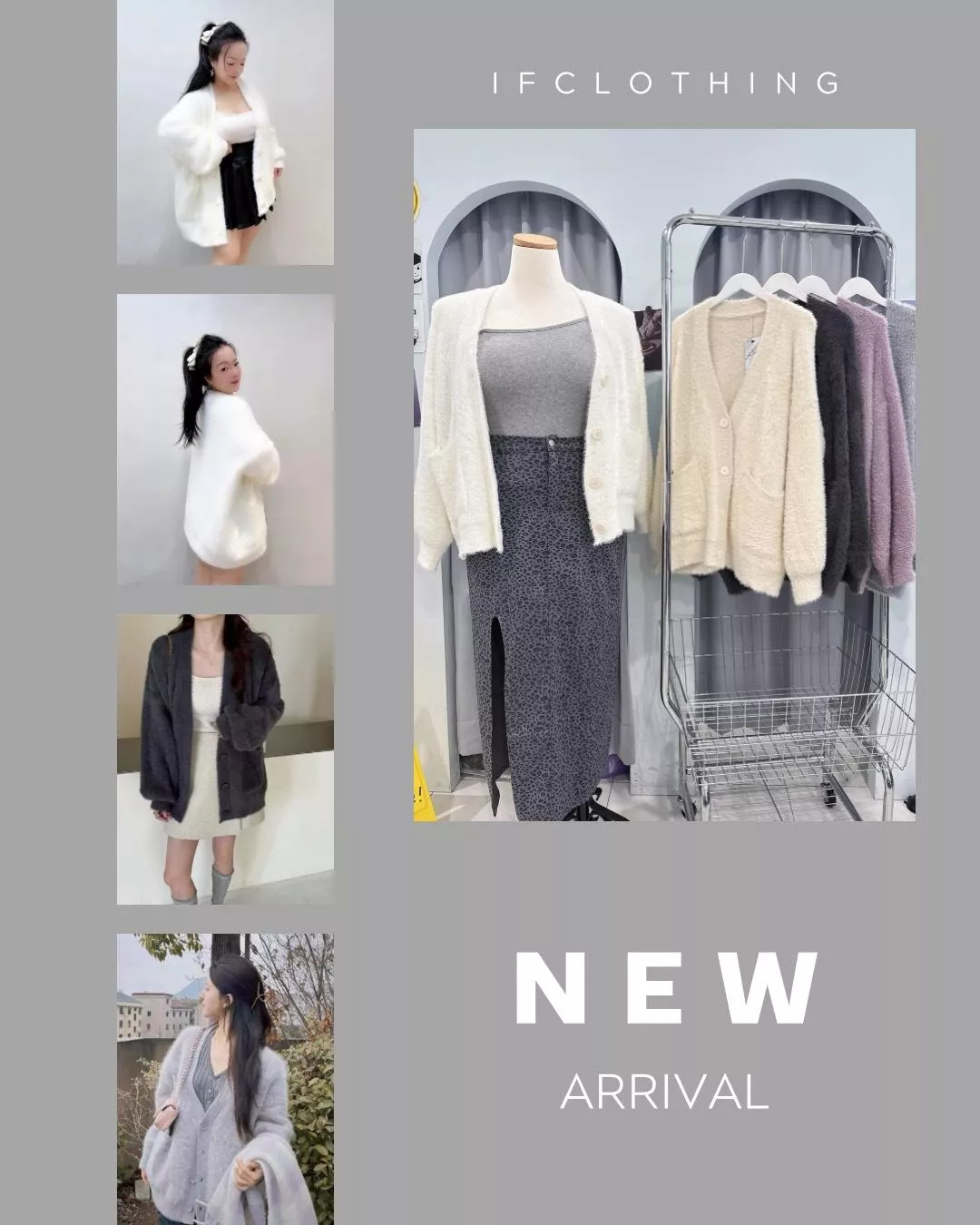 大尺碼外套🔥仿水雕毛V領針織外套