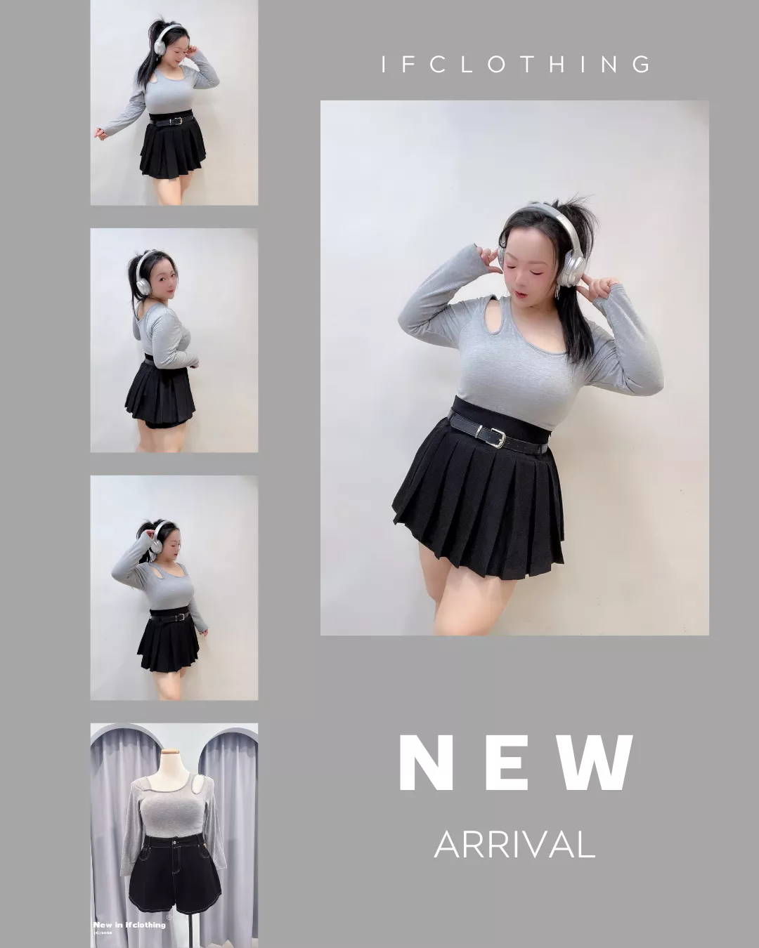 大尺碼上衣🔥不規則挖肩胸墊上衣