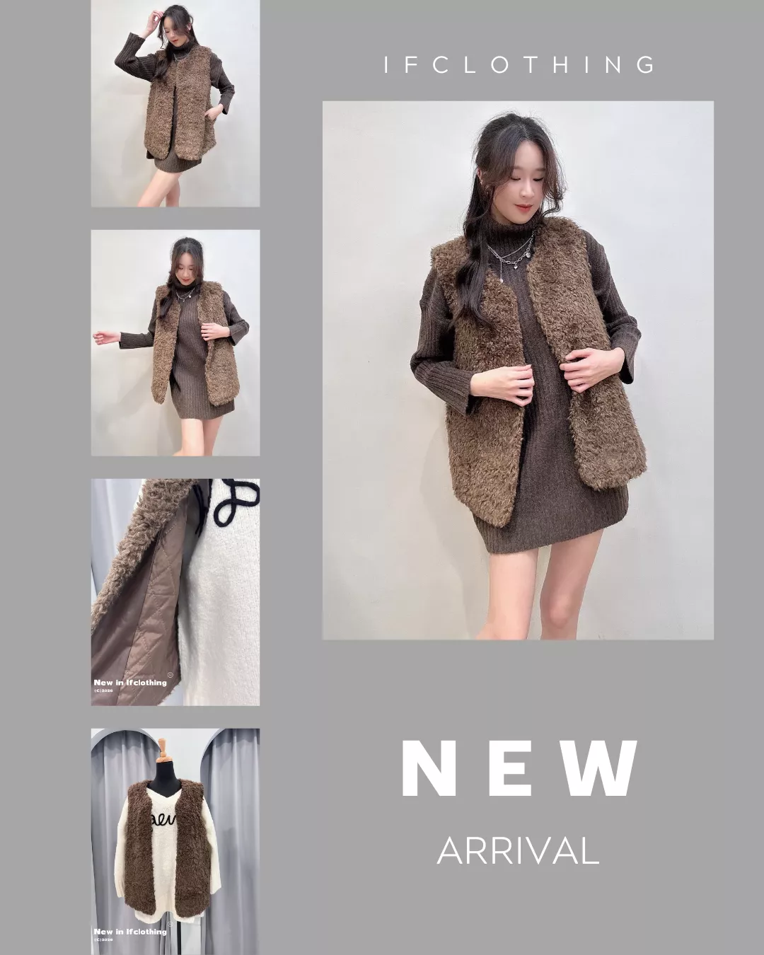 大尺碼背心🔥熊熊毛毛長版背心