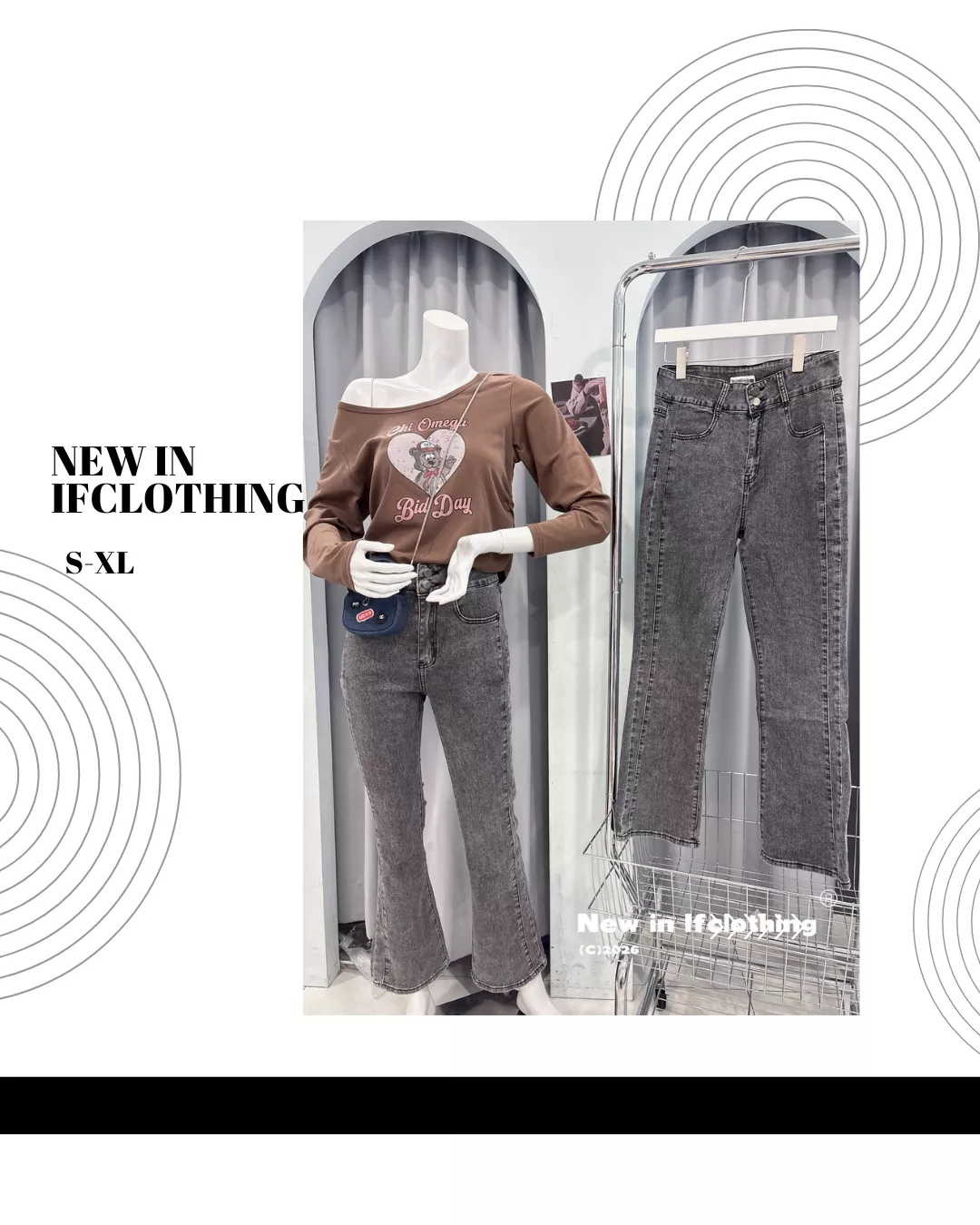 熱銷長褲🔥黑灰色彈力微喇褲