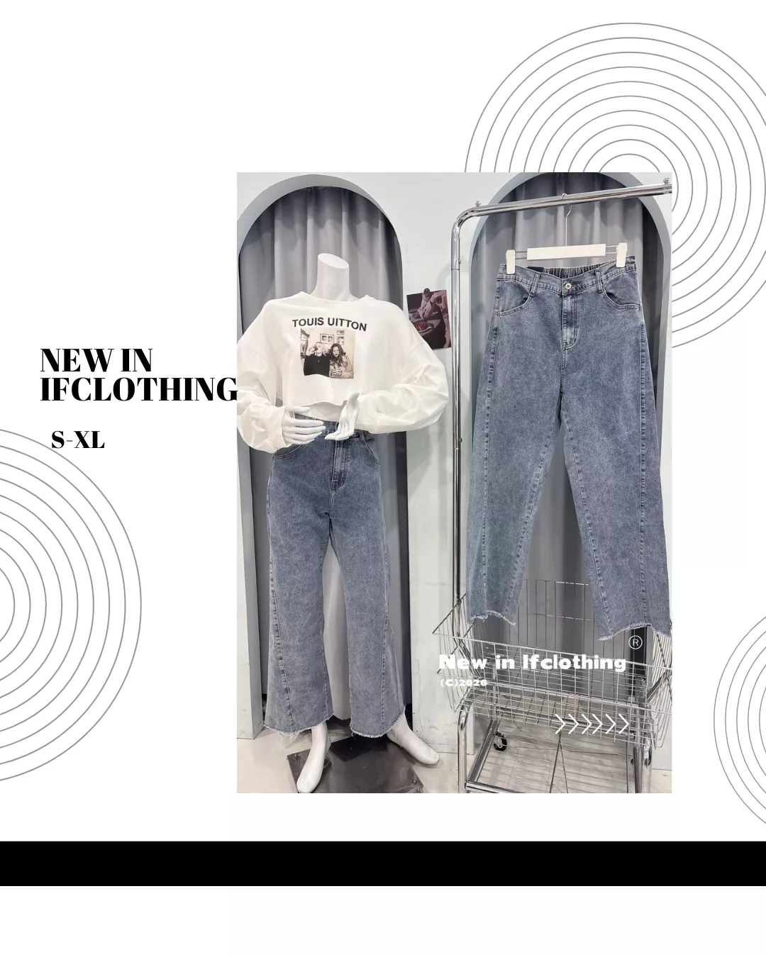 熱銷長褲🔥後鬆緊牛仔寬褲