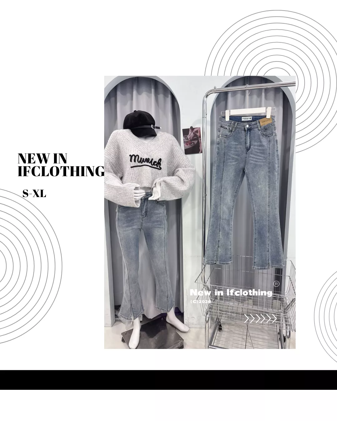 熱銷長褲🔥皮標開衩微喇褲