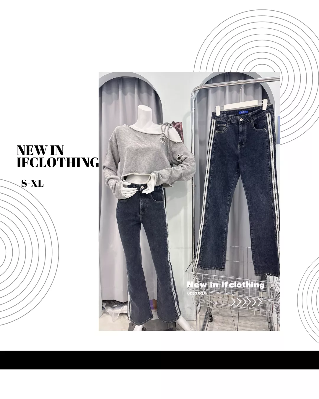 熱銷長褲🔥撞色邊條微喇叭褲