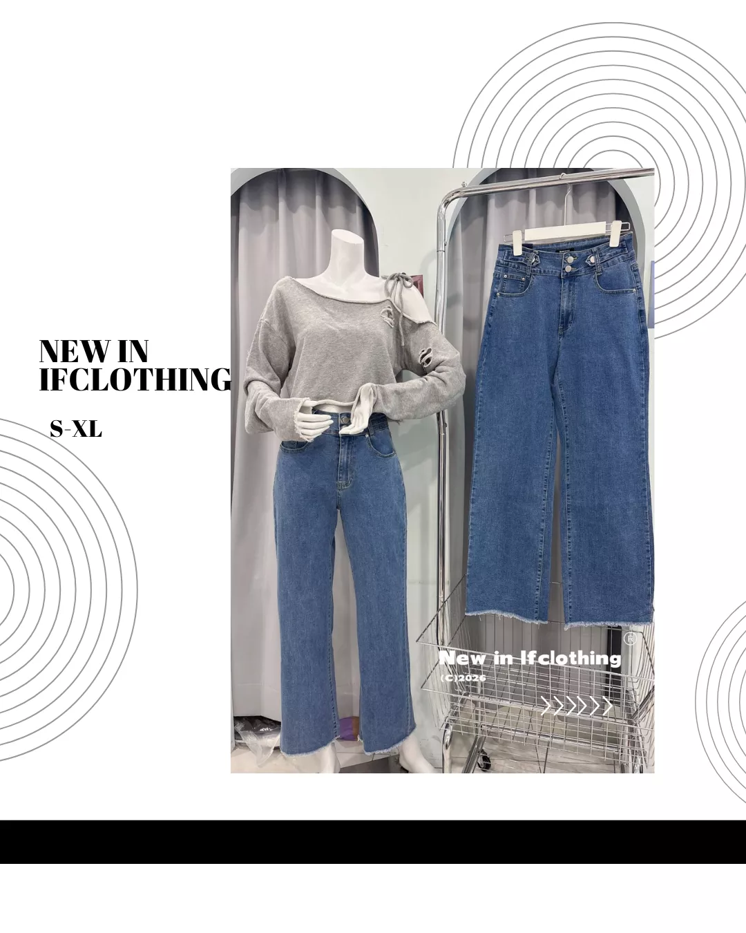 熱銷長褲🔥雙釦高腰牛仔寬褲