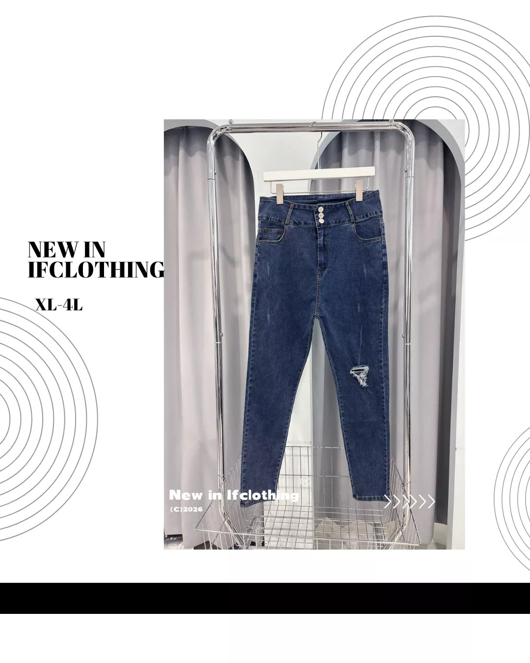 大尺碼長褲🔥三釦高腰抓破長褲