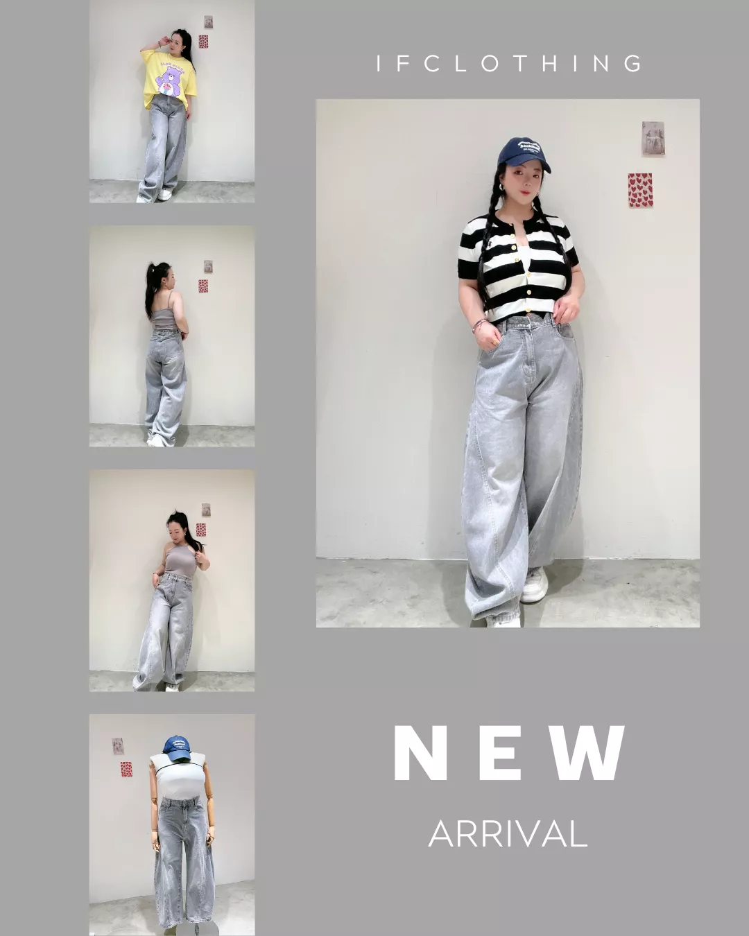 大尺碼長褲🔥極顯瘦剪裁牛仔彎刀褲