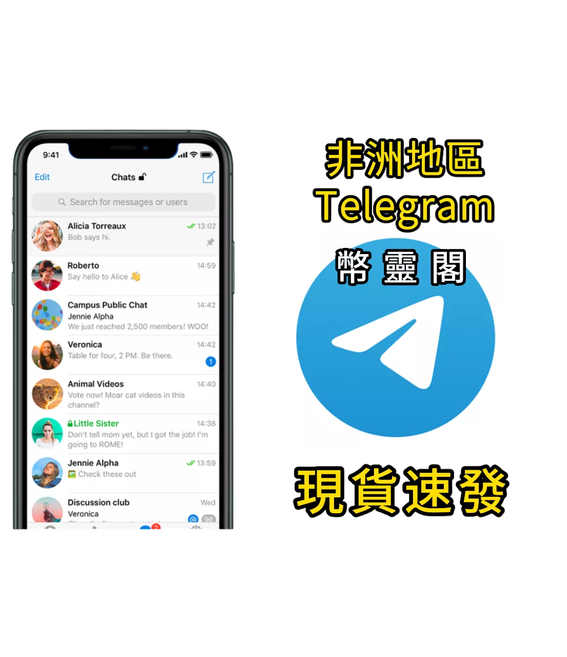 Telegram 直登老號 - 非洲地區