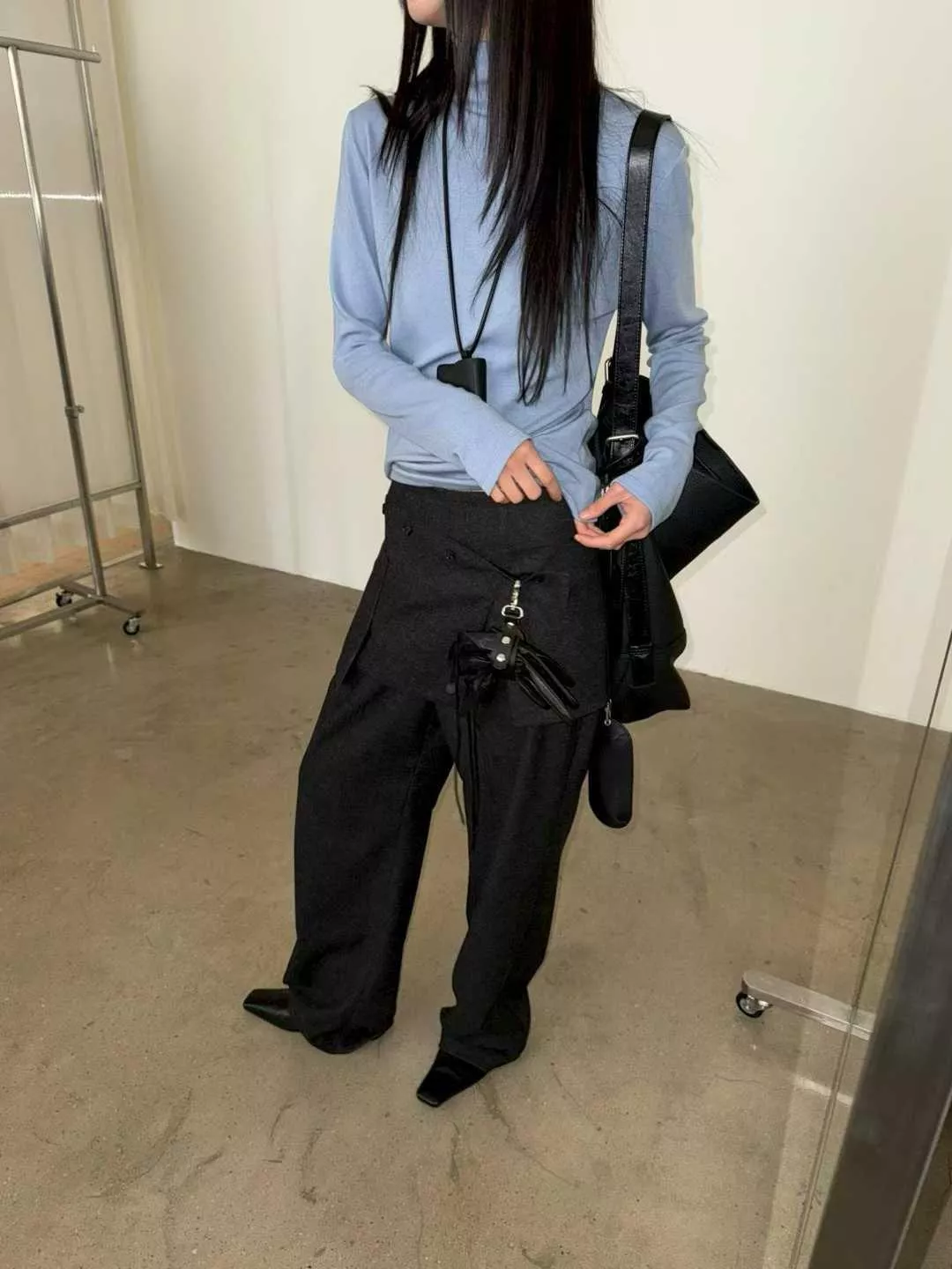 極簡質感棉柔高領上衣