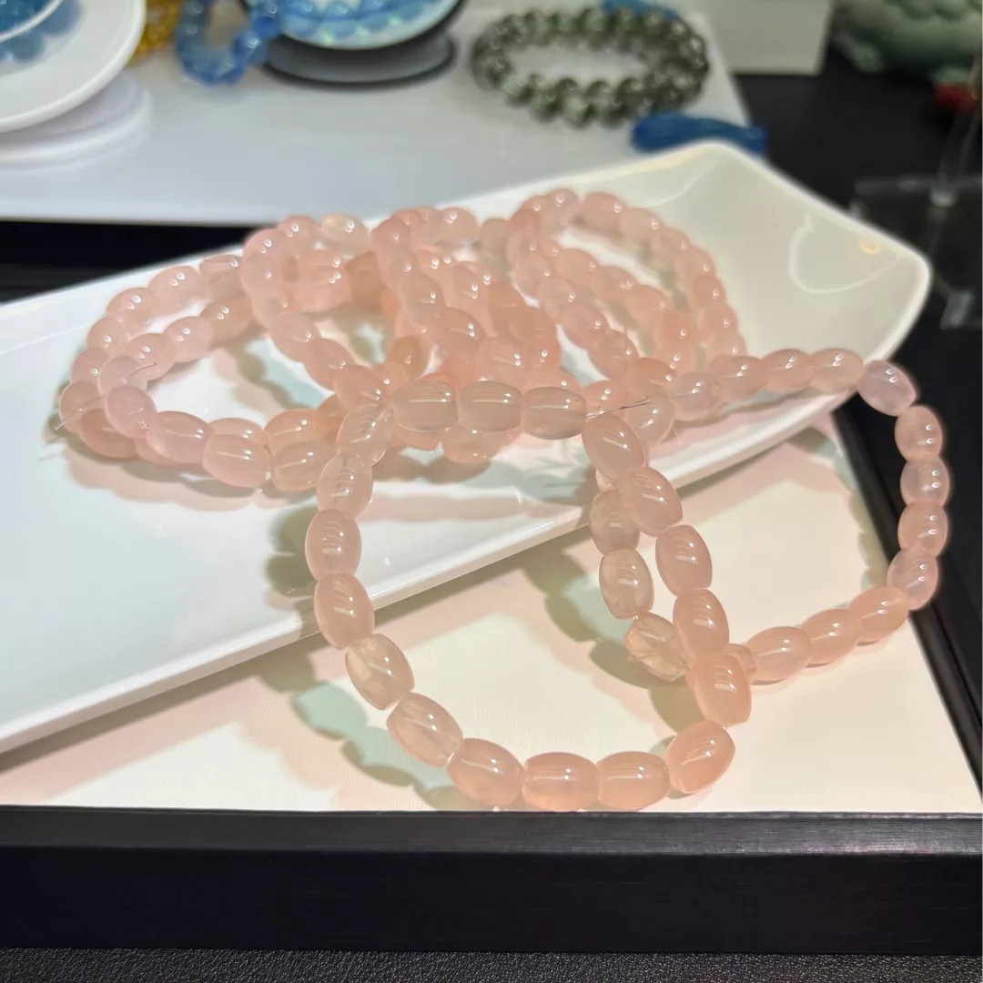 5A 西柚粉桶珠【SP0252】 5A 西柚粉桶珠【SP0252】