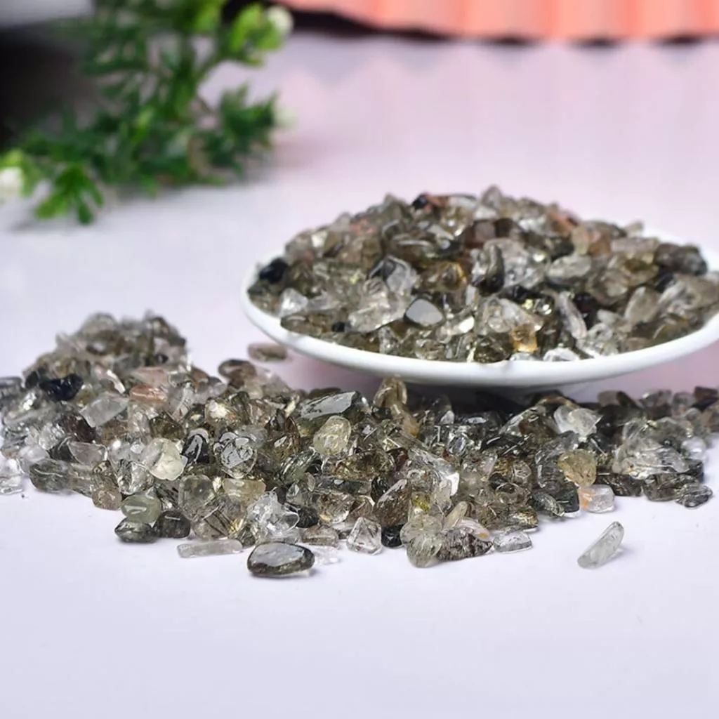 綠碧璽髮碎石 100g 水晶碎石 碎石消磁【SP0140】 綠碧璽髮碎石 100g 水晶碎石 碎石消磁【SP0140】