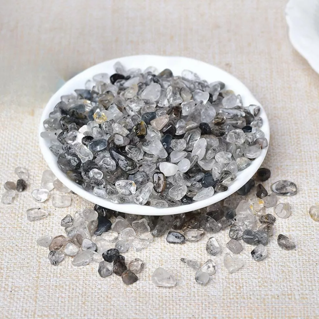 黑髮晶碎石 100g 水晶碎石 碎石消磁【SP0140】 黑髮晶碎石 100g 水晶碎石 碎石消磁【SP0140】