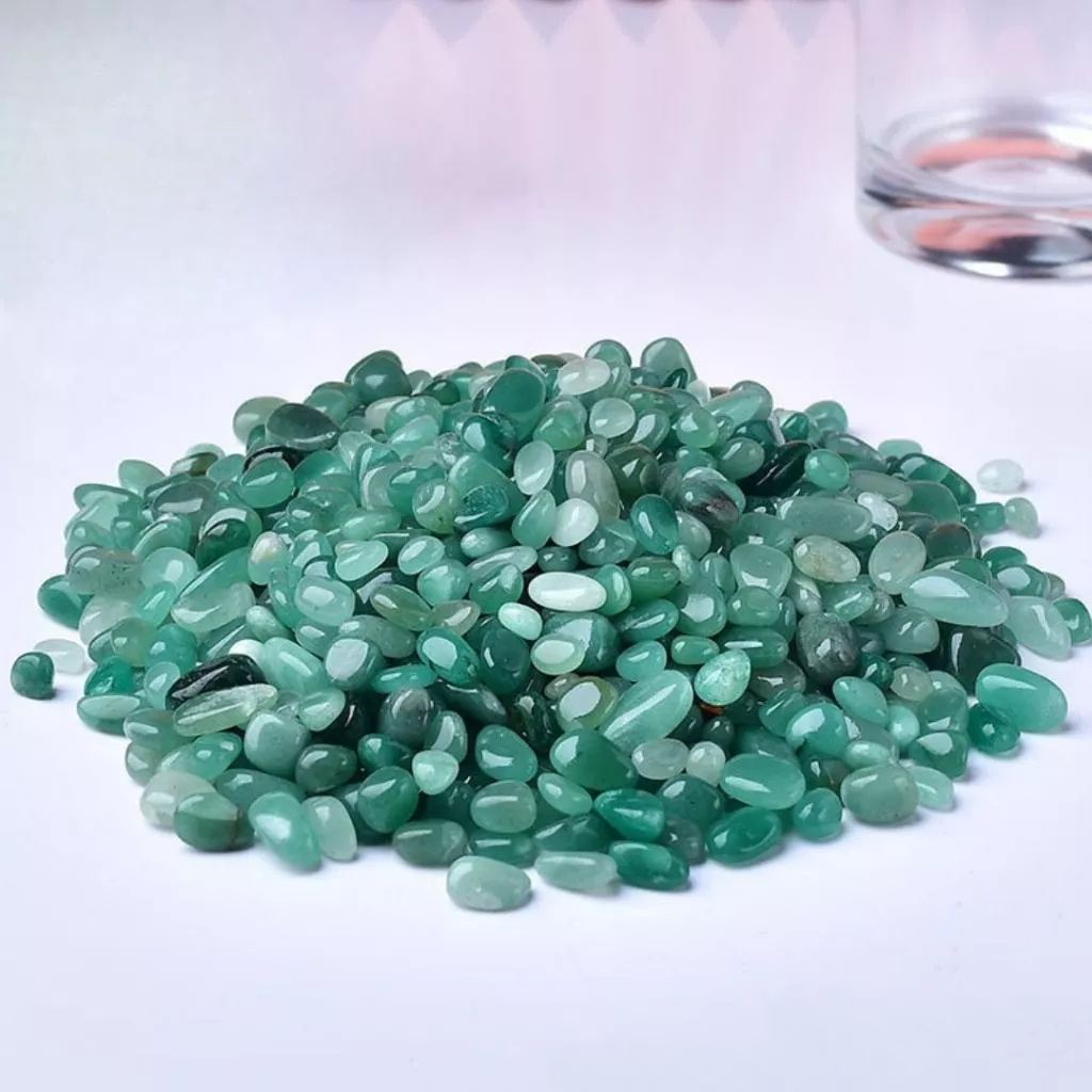 優質綠東陵碎石 100g 水晶碎石 碎石消磁【SP0140】