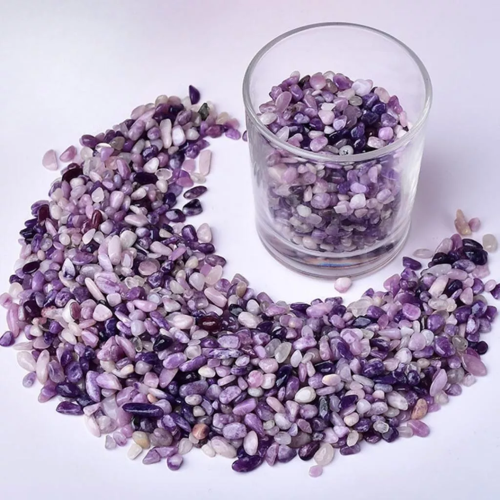 紫丁香碎石 100g 水晶碎石 碎石消磁 【SP0140】