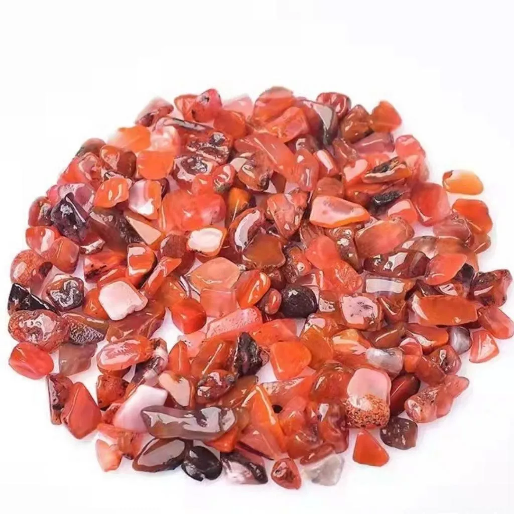 紅瑪瑙碎石 100g 水晶碎石 碎石消磁【SP0140】