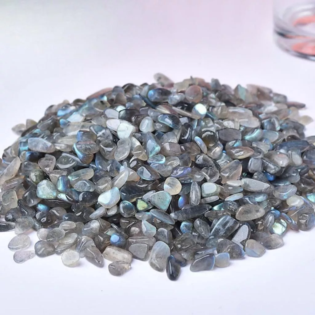 月光拉長石碎石 100g 水晶碎石 碎石消磁【SP0140】