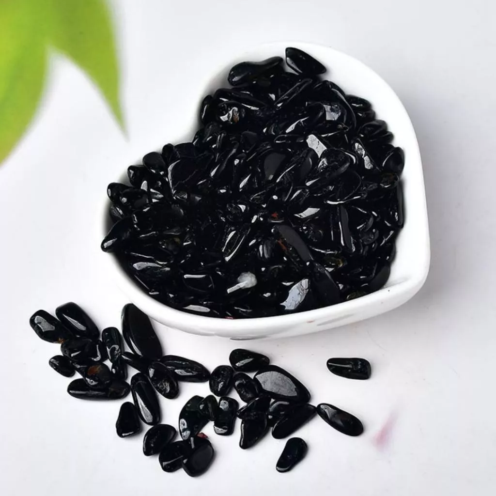 黑碧璽碎石 100g 水晶碎石 碎石消磁【SP0140】