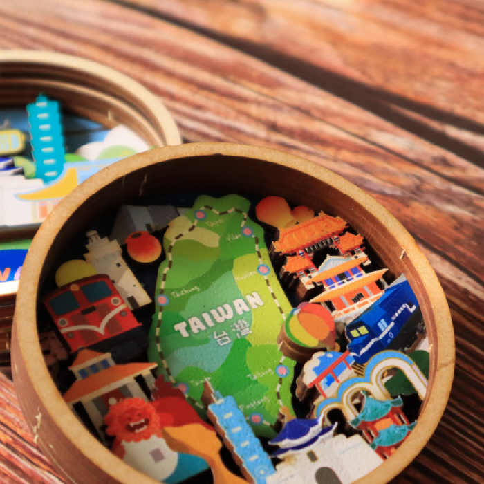 新格子文創商品：平溪天燈祈福木質磁鐵，台灣特色紀念品